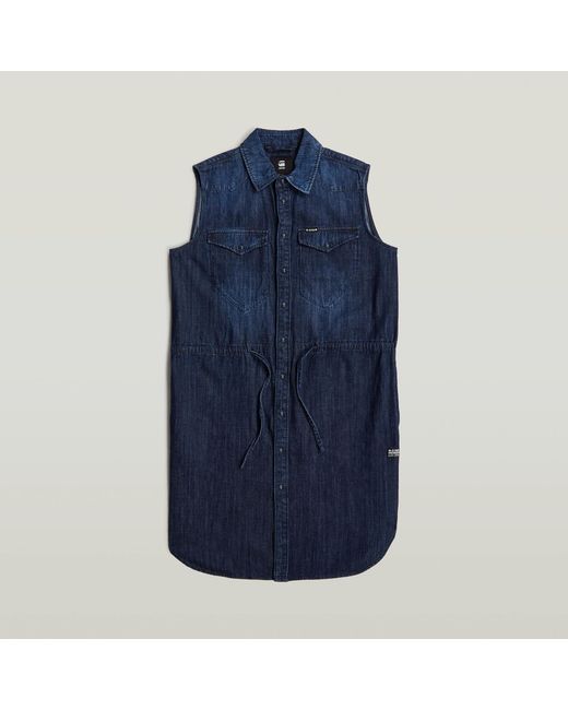 G-Star Blue Tacoma Shirt Dress
