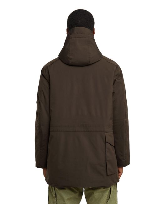 G-Star Brown Multipocket Padded Parka for men