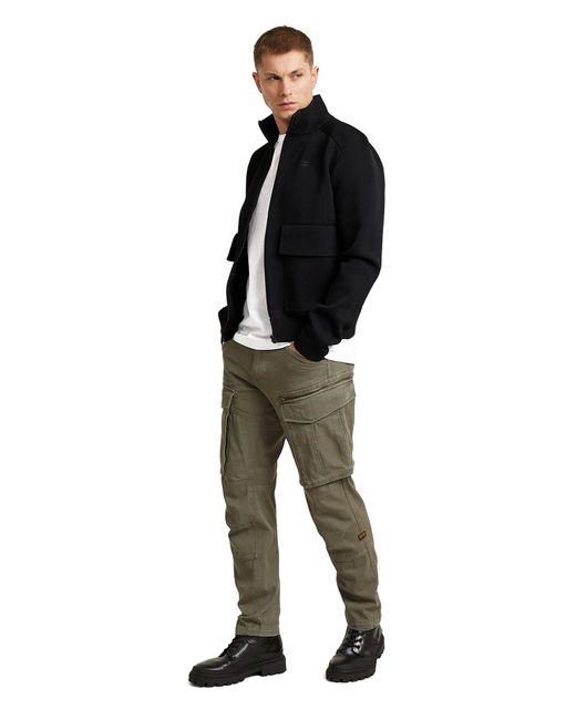 G-Star Black Tech Knit Jacket for men