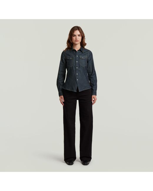G-Star Blue Kick Slim Hemd