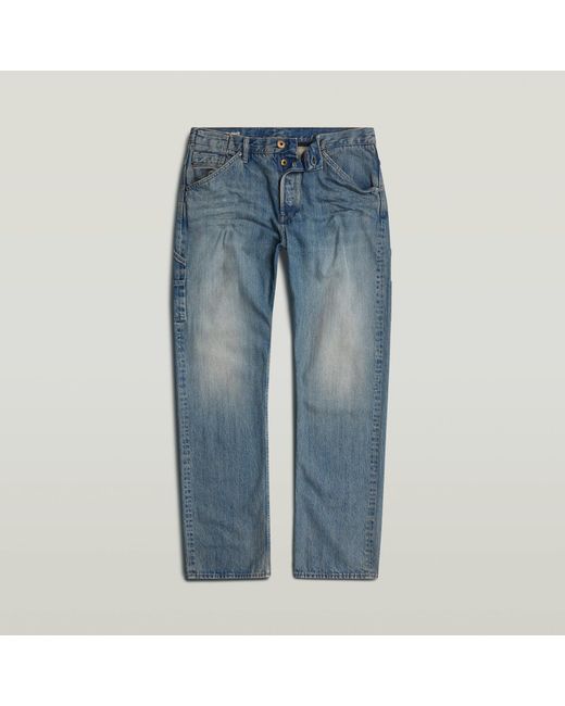 G-Star Blue Dakota Logger Regular Straight Jeans for men