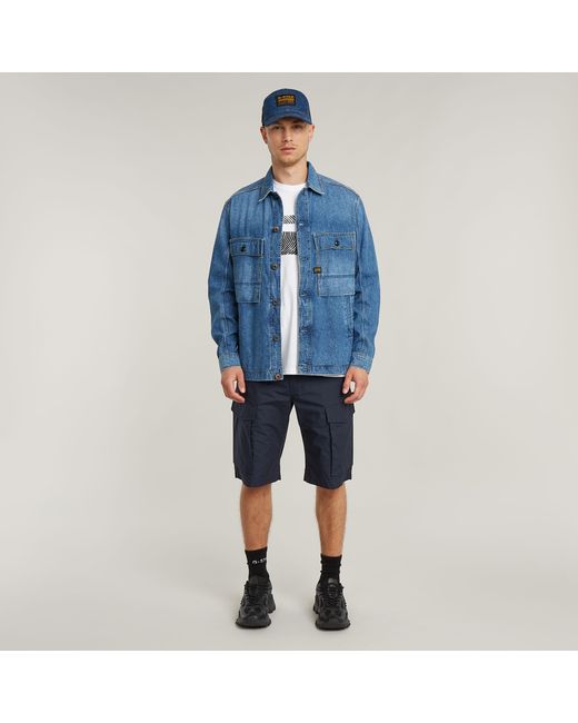 G-Star Blue Core Regular Cargo Shorts for men