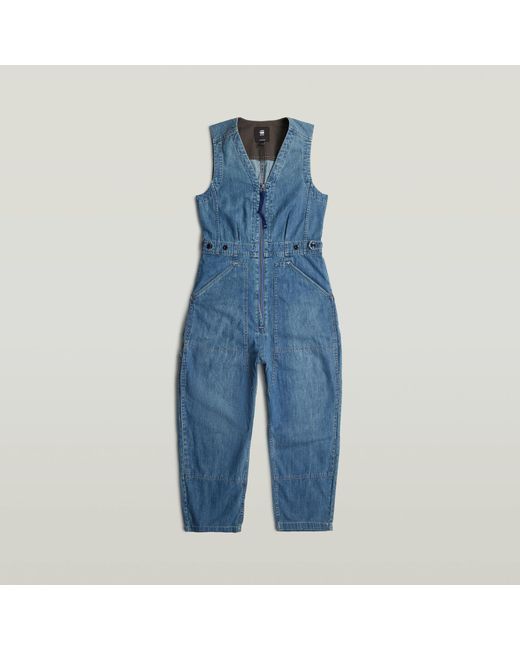 G-Star Blue Relaxed Jumpsuit