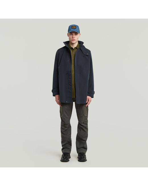 G-Star Garber Trenchcoat, Nicht Wattiert in Blue für Herren