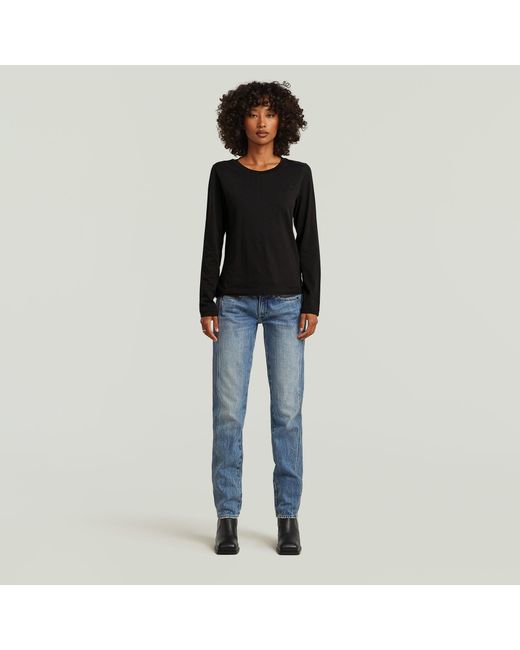 G-Star Black Front Seam T-Shirt
