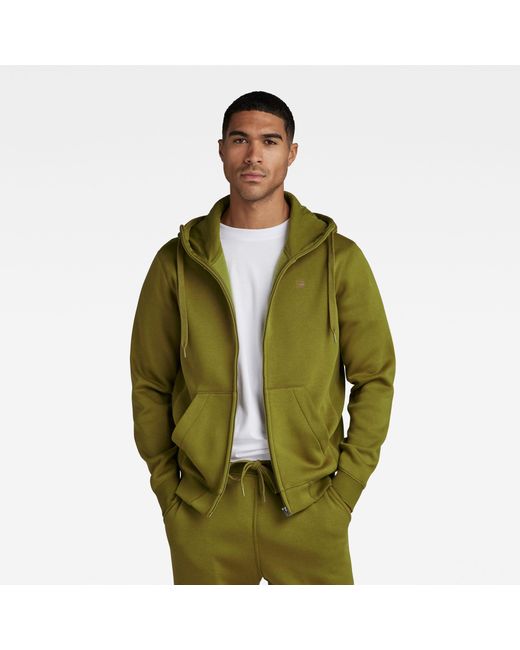 Premium Hooded Herren Zip Grün Core Lyst RAW DE | in für Thru Sweatshirt G-Star