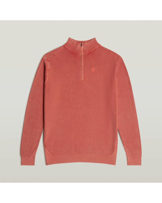 G-Star Serrated Skipper Trui in het Red voor heren
