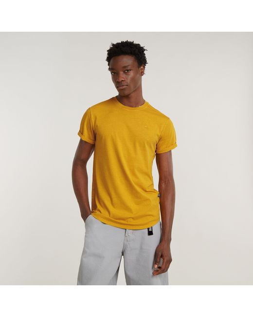 G-Star RAW Lash T-shirt in het Yellow voor heren