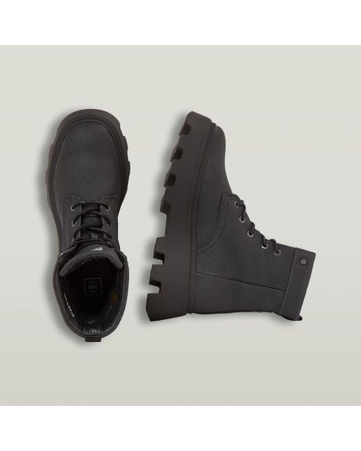 Bottes Ii High Canvas Boots G-Star en coloris Black