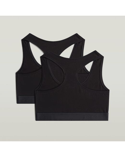 G-Star Racerback Bralette Set Van 2 in het Black