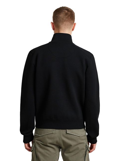 G-Star Black Tech Knit Jacket for men