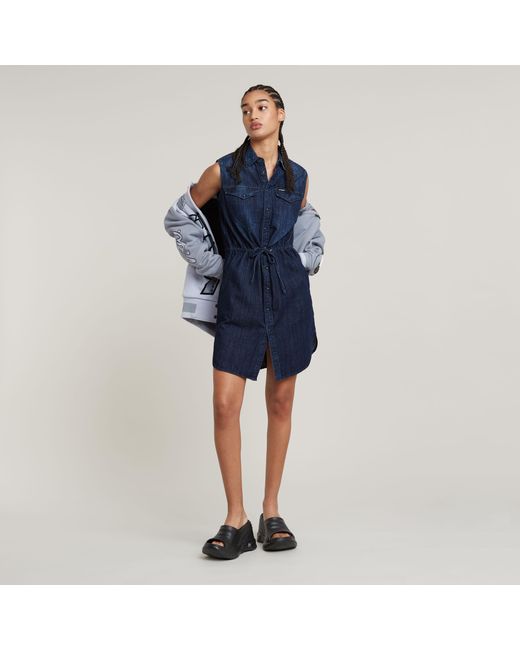 G-Star Blue Tacoma Shirt Dress