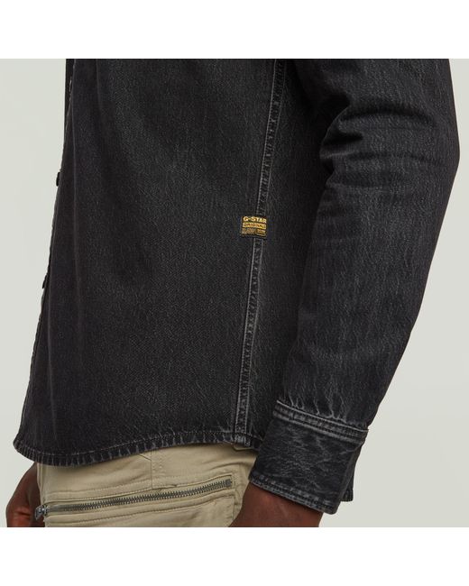 G-Star Clean Slim Overhemd in het Black voor heren