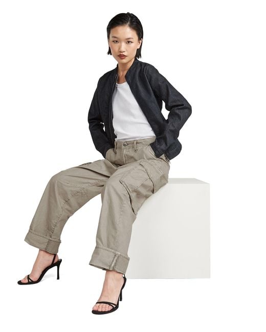 G-Star Gray Cargo 3D Boyfriend Pants