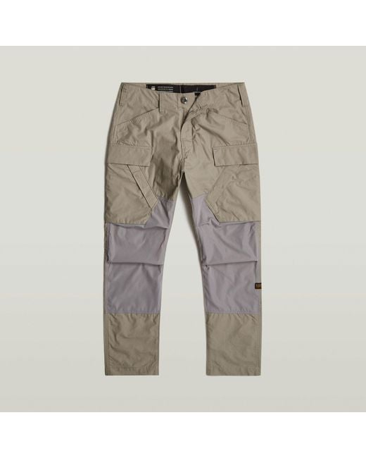 G-Star Gray 3D Regular Tapered Cargo Pants 3.0 for men