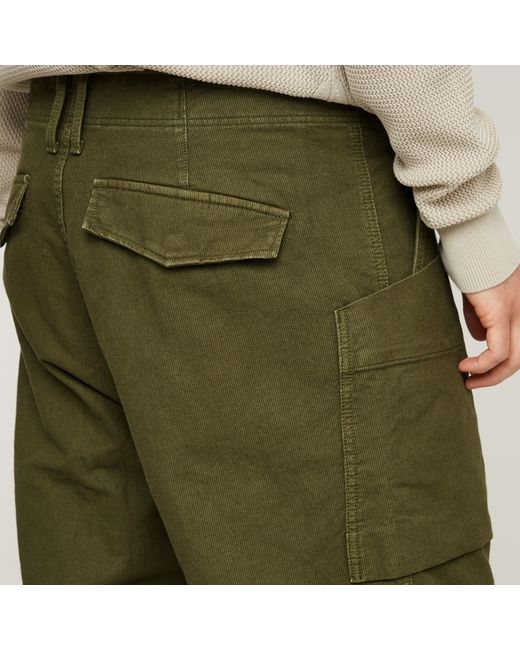G-Star Green Fatigue Relaxed Tapered Pants for men
