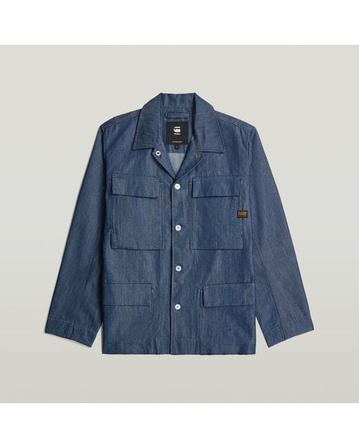 Surchemise 4 Pocket G-Star pour homme en coloris Blue