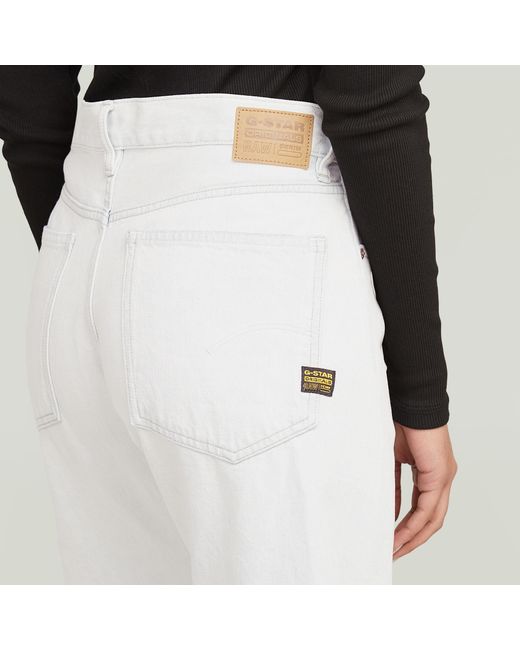 G-Star White Bowey 3D Carpenter Loose Jeans