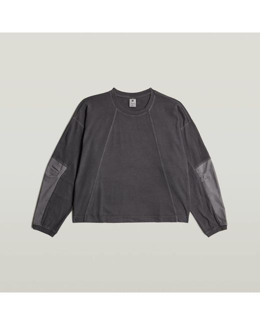 G-Star Washed 3D Mix Oversized T-Shirt in het Gray