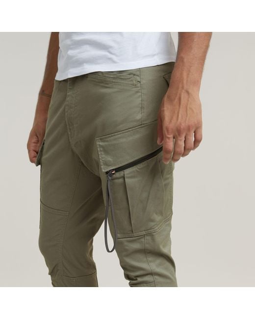 Pantalon Cargo Zip Pocket 3D Skinny 2.0 G-Star RAW pour homme en coloris Green