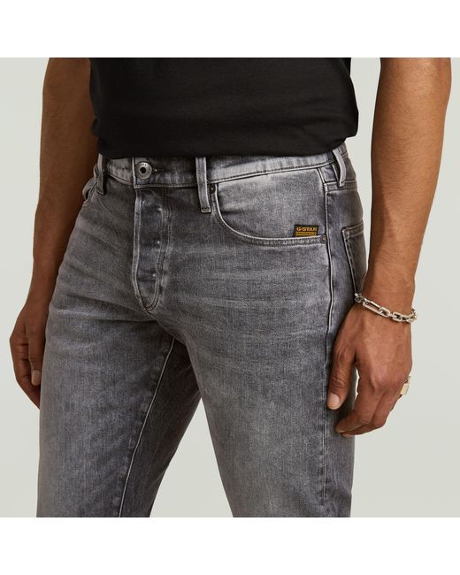 G-Star 3301 Regular Tapered Jeans Ii in het Gray voor heren