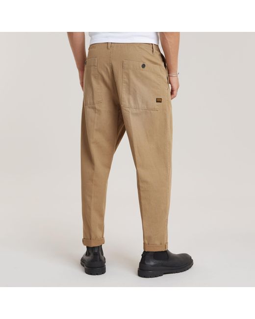 G-Star RAW Pleated Chino Relaxed in Natural für Herren