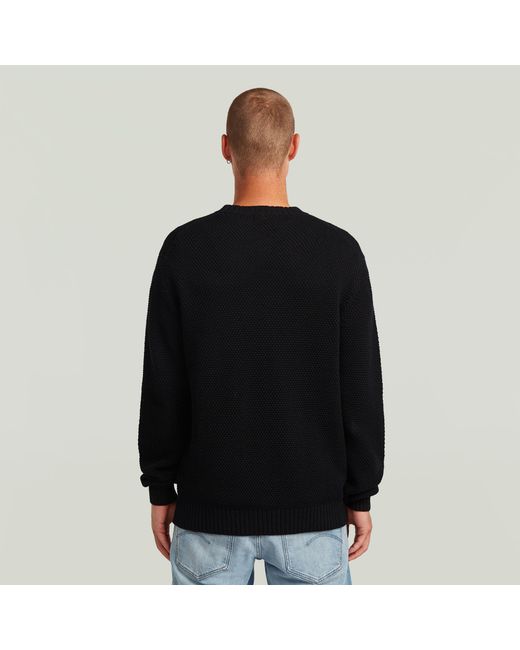 Pull Honey Comb Structure G-Star pour homme en coloris Black