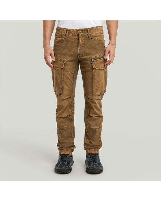 G-Star Rovic Zip 3D Regular Tapered Broek in het Natural voor heren
