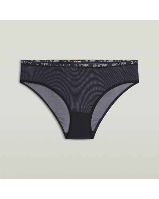 Lot De 2 Slips Mesh Brazilian G-Star en coloris Blue