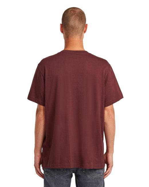 G-Star Red A Line Loose T-Shirt for men