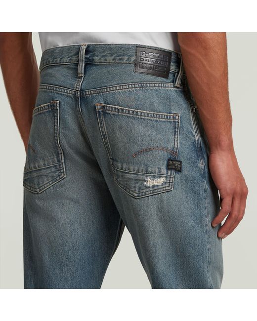 G-Star Blue Dakota Regular Straight Jeans for men