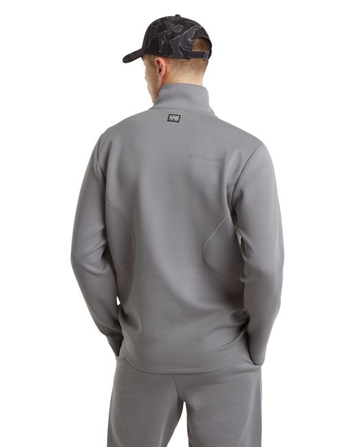 G-Star Gray Motion Half Zip Tweeter for men