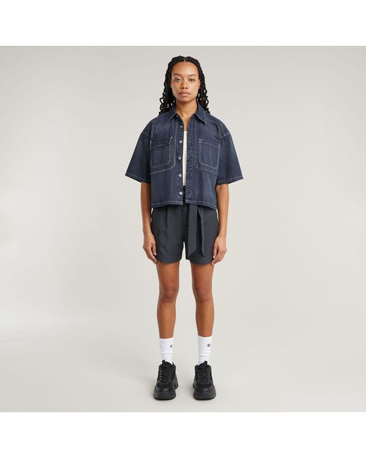 Short Paperbag G-Star en coloris Blue