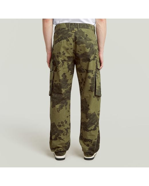 G-Star Green R-3N Regular Straight Cargo Pants for men