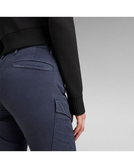 G-Star Blue Blossite G-Shape Army High Skinny Pants