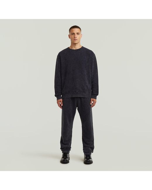G-Star Black Washed 3D Sweatpants for men