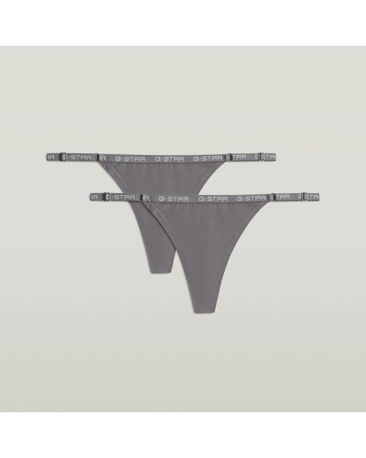 Gray String G-Star G-String 2-Pack in Gray | Lyst