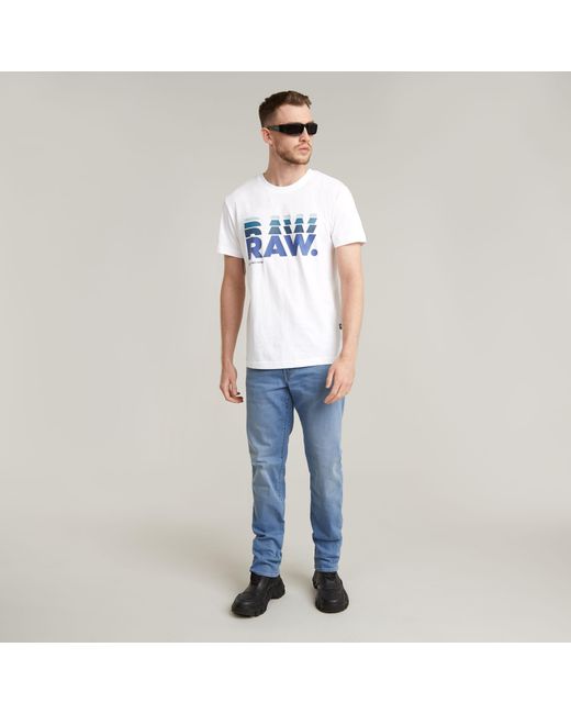 G-Star RAW 3301 Straight Jeans in het Blue voor heren