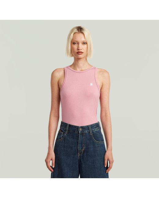 G-Star Base Tanktop in het Pink