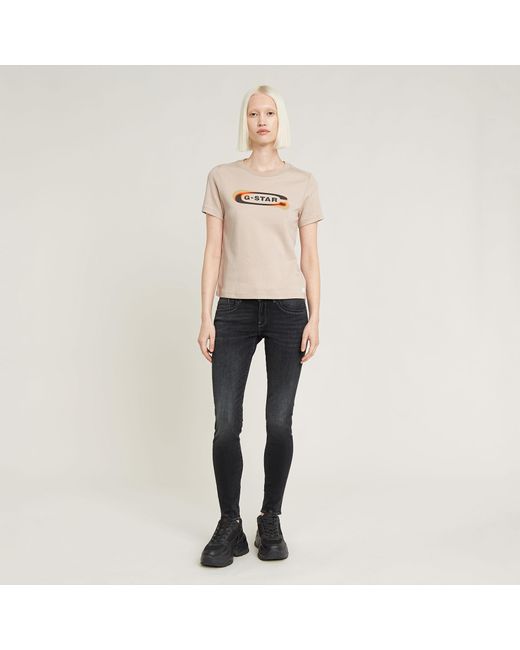 G-Star Blue Lynn Mid Skinny Jeans