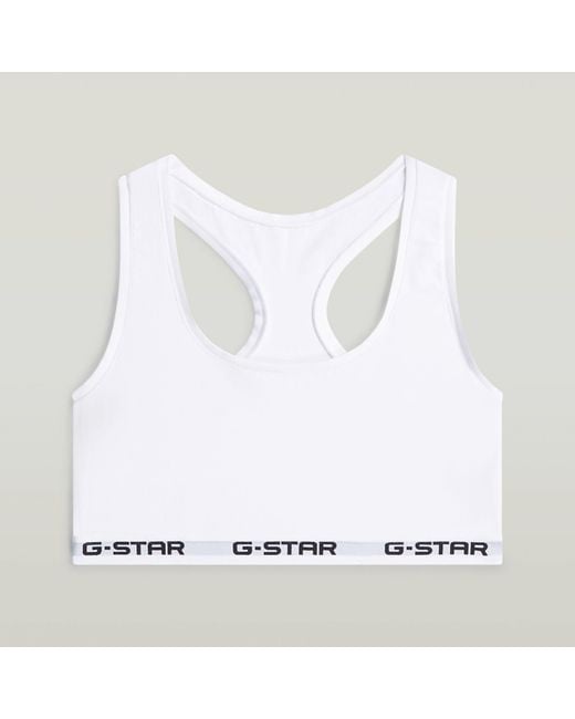 G-Star White Racerback Bralette 2-Pack