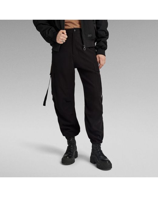 Pantalon Cargo Cropped Drawcord G-Star RAW pour homme en coloris Black