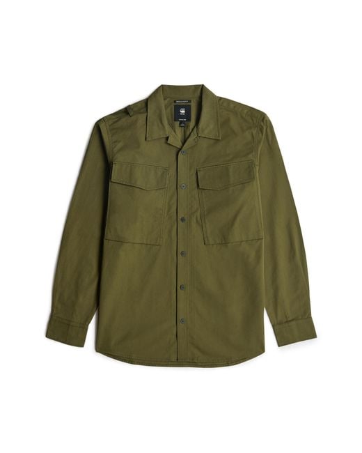 G-Star Green Cargo Pocket Regular Shirt for men