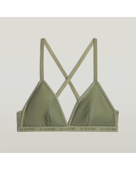 Lot De 2 Bralettes Mesh Triangle G-Star en coloris Green
