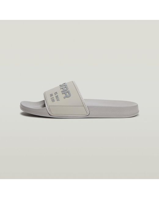 Claquettes Cart V Tpu G-Star pour homme en coloris White