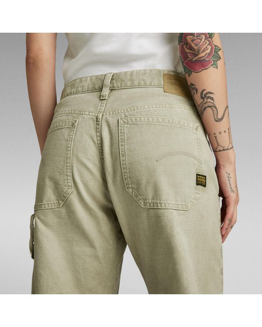 G-Star RAW Bowey 3d Carpenter Loose Jeans in het Natural