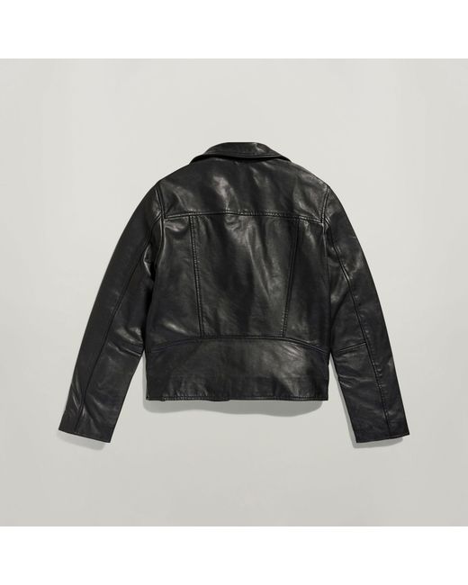Veste Leather Biker G-Star en coloris Black