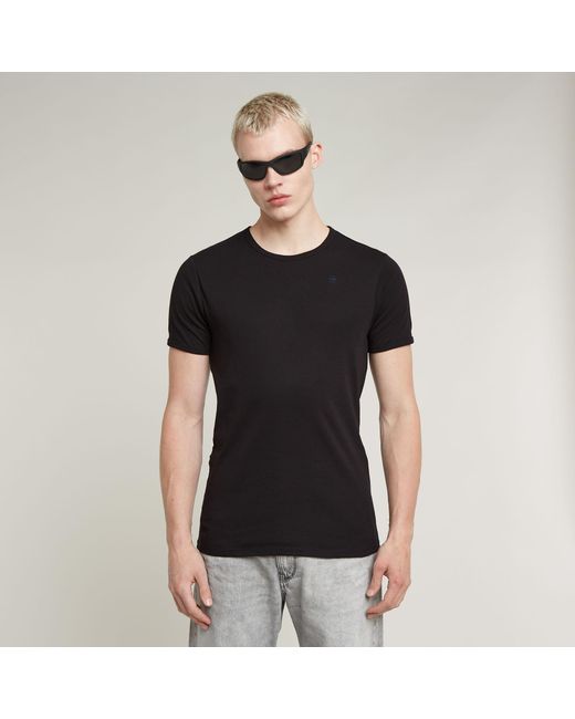 Lot De 2 T-Shirts Base G-Star pour homme en coloris Black