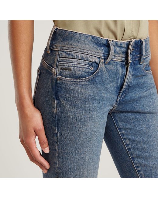 G-Star Midge Slim Straight Jeans in het Blue