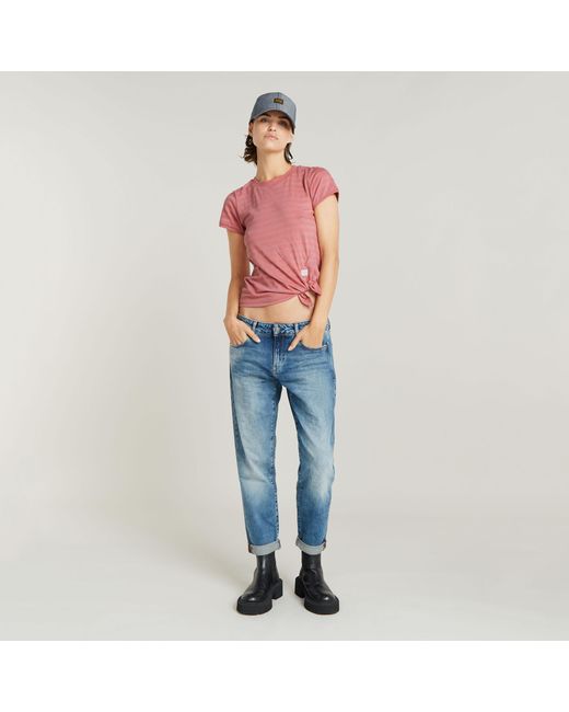 Top Regular Knotted G-Star RAW en coloris Red